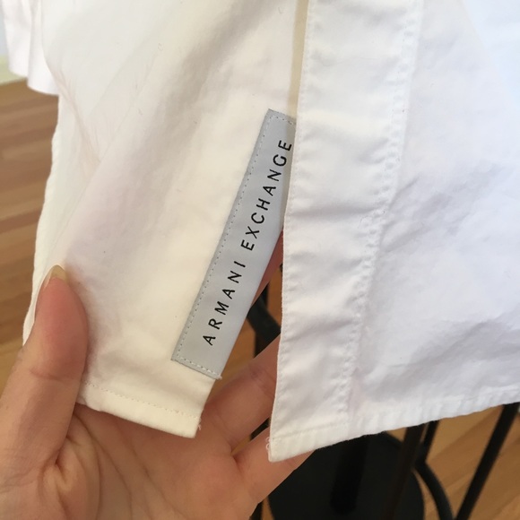 Armani Exchange White Button Down Dress Shirt - Picture 5 of 5